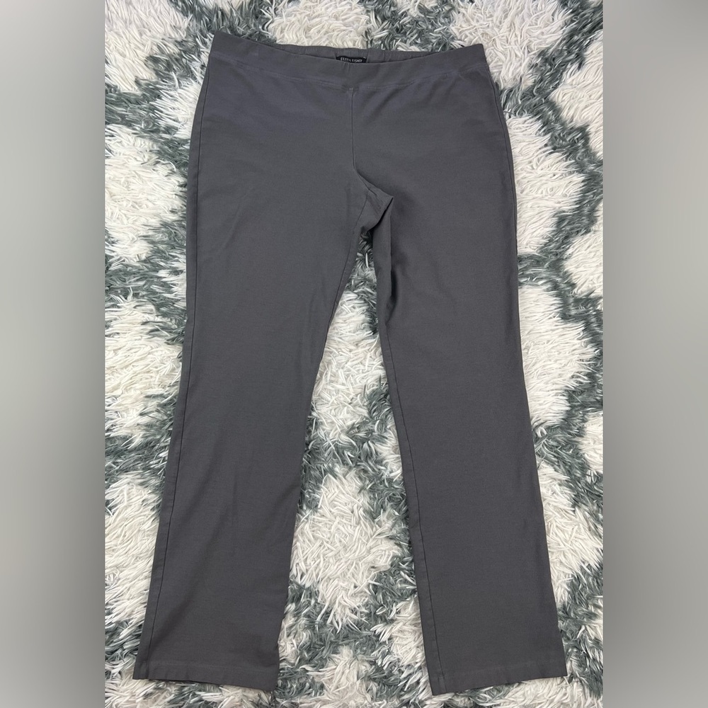 Eileen Fisher Women’s Gray Washable Stretch Crepe Pant Size Medium
